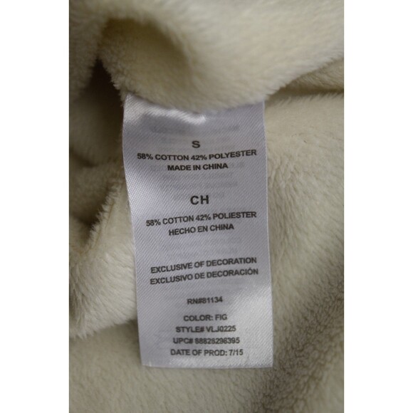 Swiss Alps Thick Lined Chore Coat Shacket Womens Sz Sm Fig Purple Plaid Cottage - Picture 4 of 8